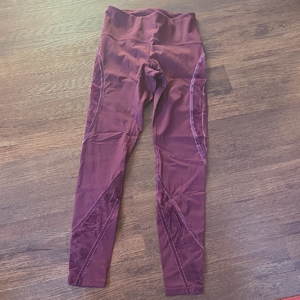 Lululemon Athletica Burgundy Leggings